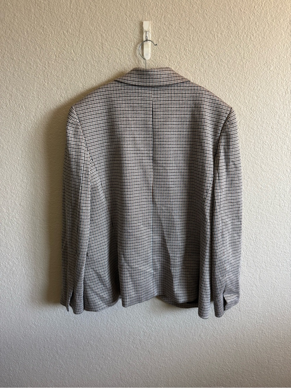 Theory Staple Blazer Houndstooth Eco Knit Academia Preppy Business Lightweight - Picture 8 of 10